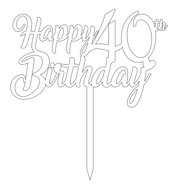 MILESTONE BIRTHDAY - Happy 40th Birthday