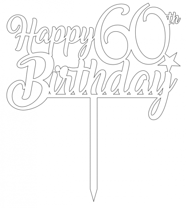 MILESTONE BIRTHDAY - Happy 60th Birthday